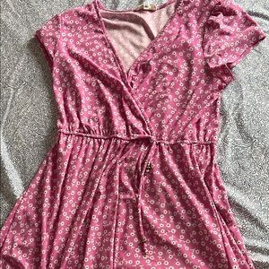 BeBop Pink Floral Mini Dress